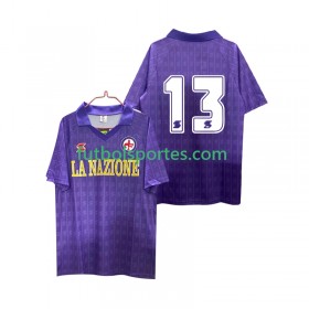 Camiseta ACF Fiorentina 13 1989 Retro Primera Equipación 1990